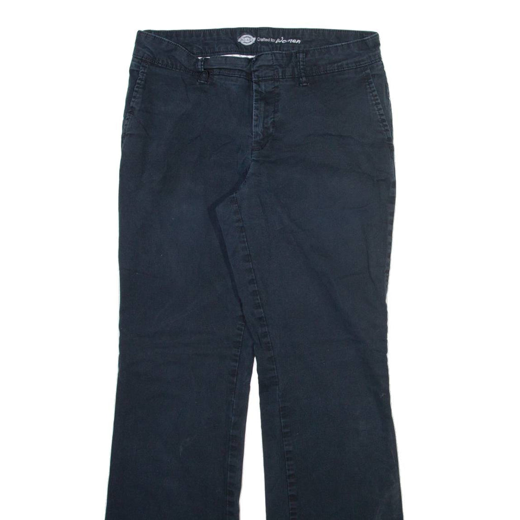 DICKIES Womens Trousers Blue Slim Bootcut W30 L31