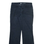 DICKIES Womens Trousers Blue Slim Bootcut W30 L31