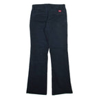 DICKIES Womens Trousers Blue Slim Bootcut W30 L31