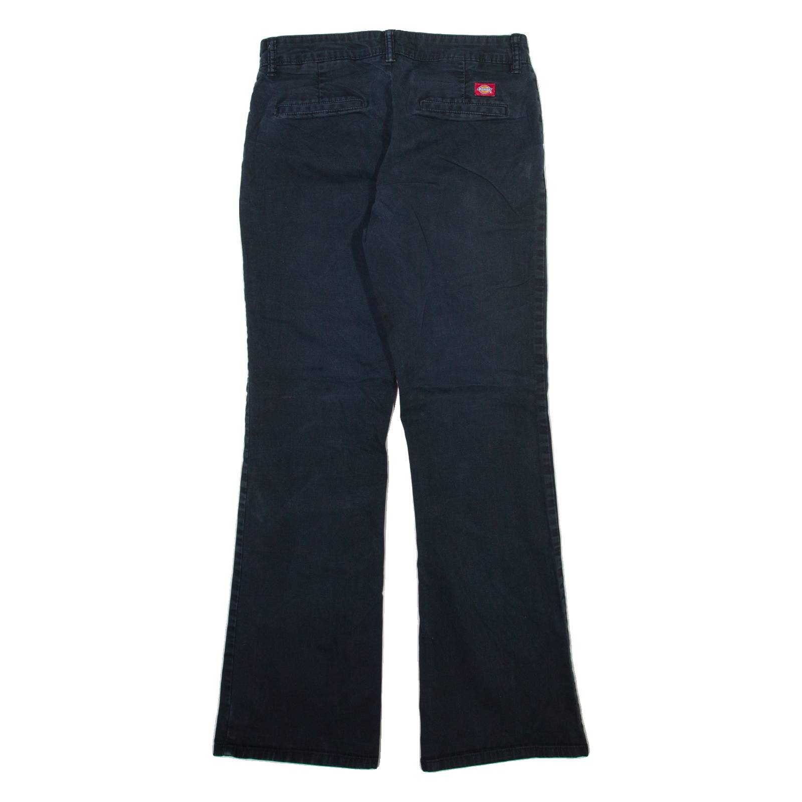 DICKIES Womens Trousers Blue Slim Bootcut W30 L31