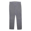 CARHARTT Mens Cotton Blend Grey Regular Straight Trousers W38 L34 Workwear Zip