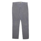 CARHARTT Mens Cotton Blend Grey Regular Straight Trousers W38 L34 Workwear Zip