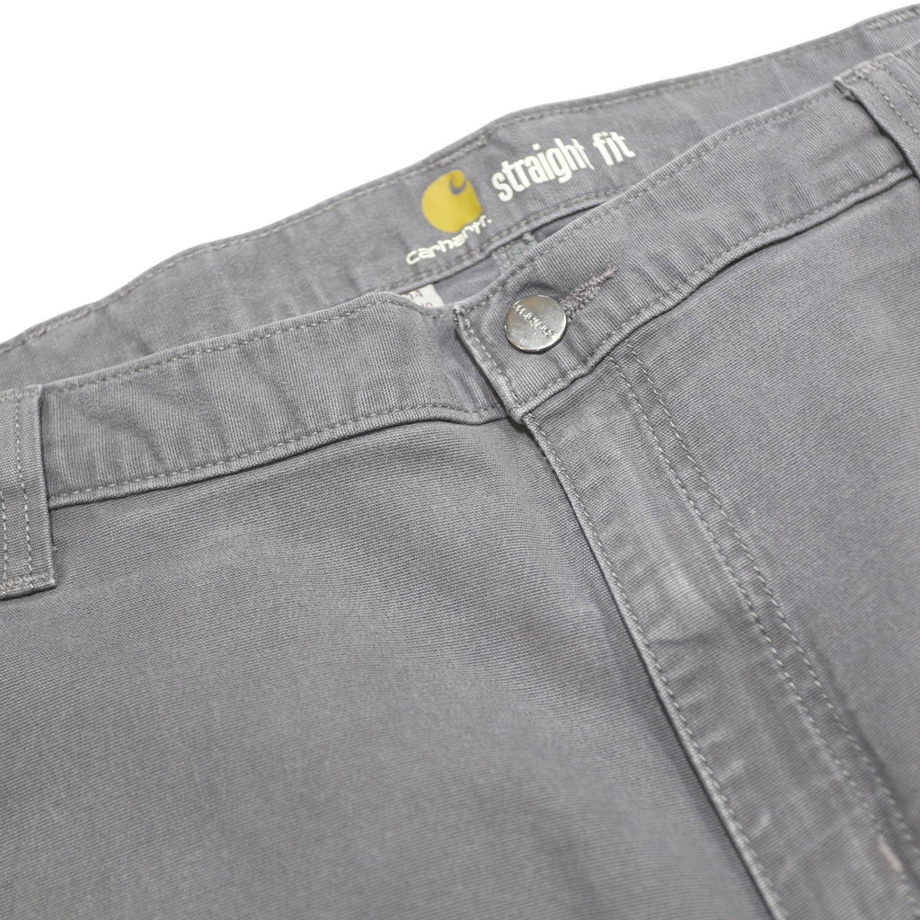 CARHARTT Mens Cotton Blend Grey Regular Straight Trousers W38 L34 Workwear Zip