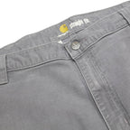 CARHARTT Mens Cotton Blend Grey Regular Straight Trousers W38 L34 Workwear Zip