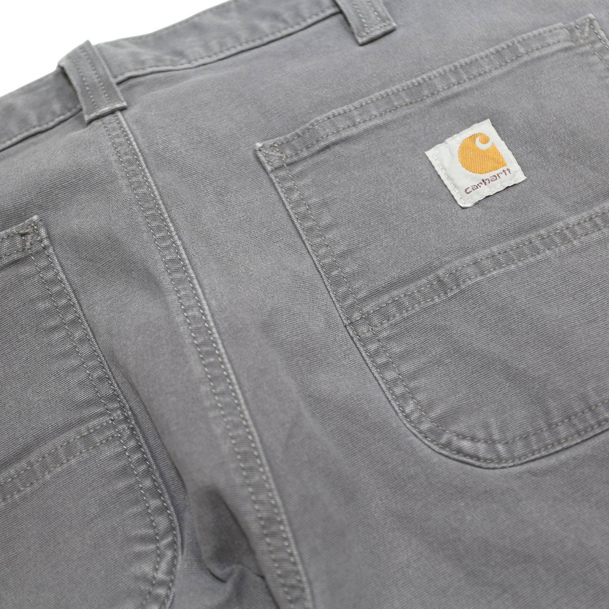 CARHARTT Mens Cotton Blend Grey Regular Straight Trousers W38 L34 Workwear Zip