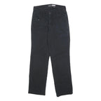 CARHARTT Mens Relaxed Black Cotton Blend Trousers W30 L32 Workwear Zip