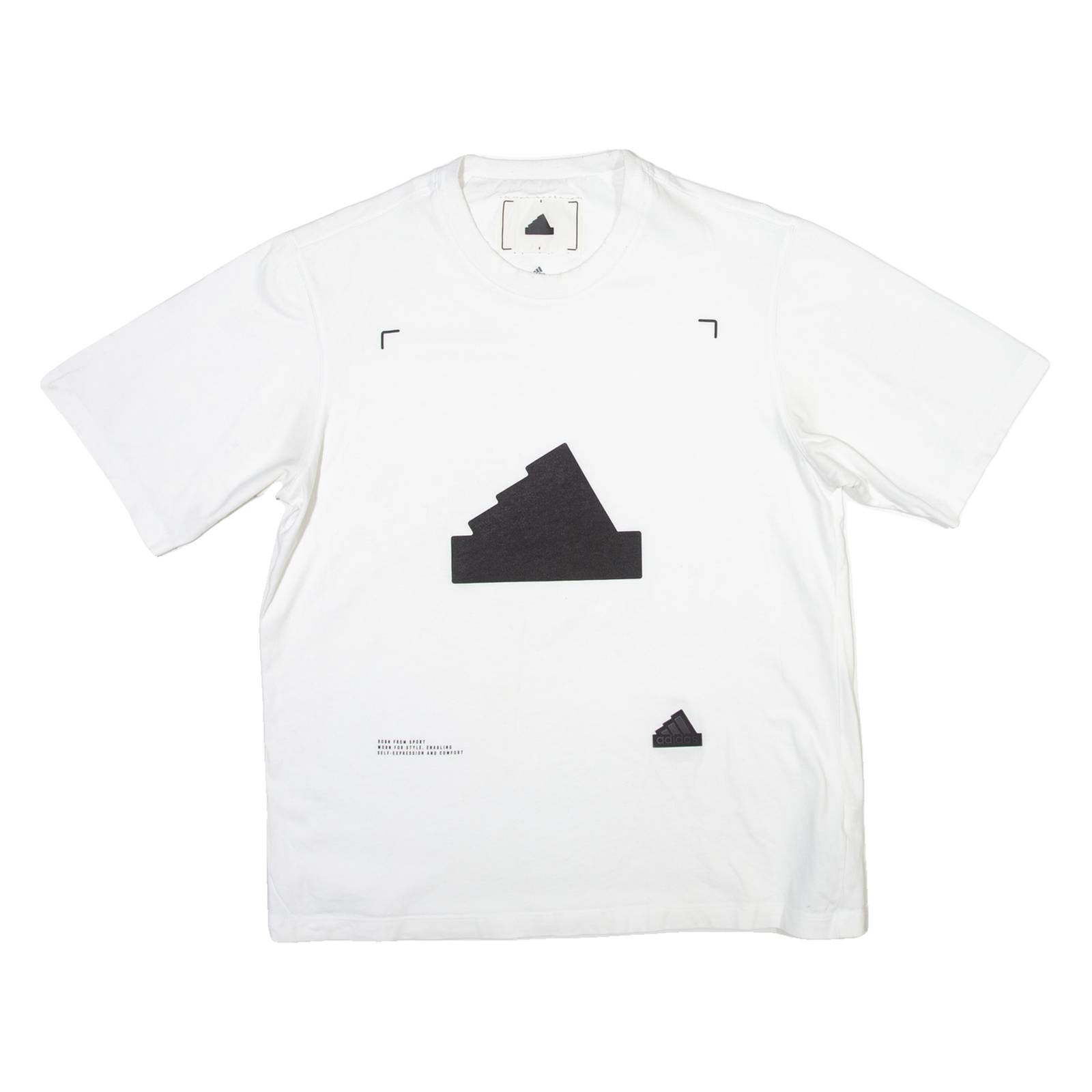 ADIDAS Mens T-Shirt White S