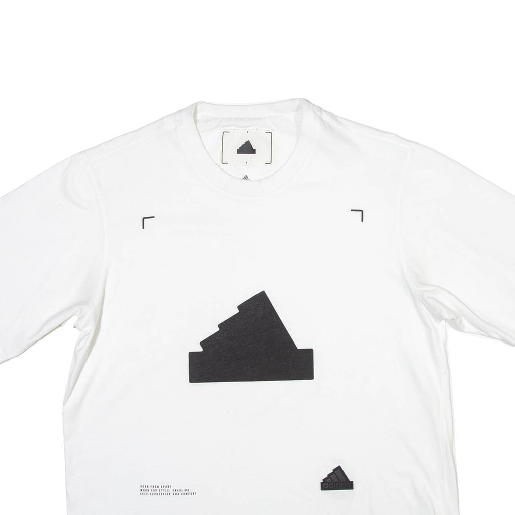 ADIDAS Mens T-Shirt White S