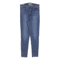 LEVI'S Womens Slim Blue Skinny Denim Light W30 L28 Zip Cotton Blend Jeans