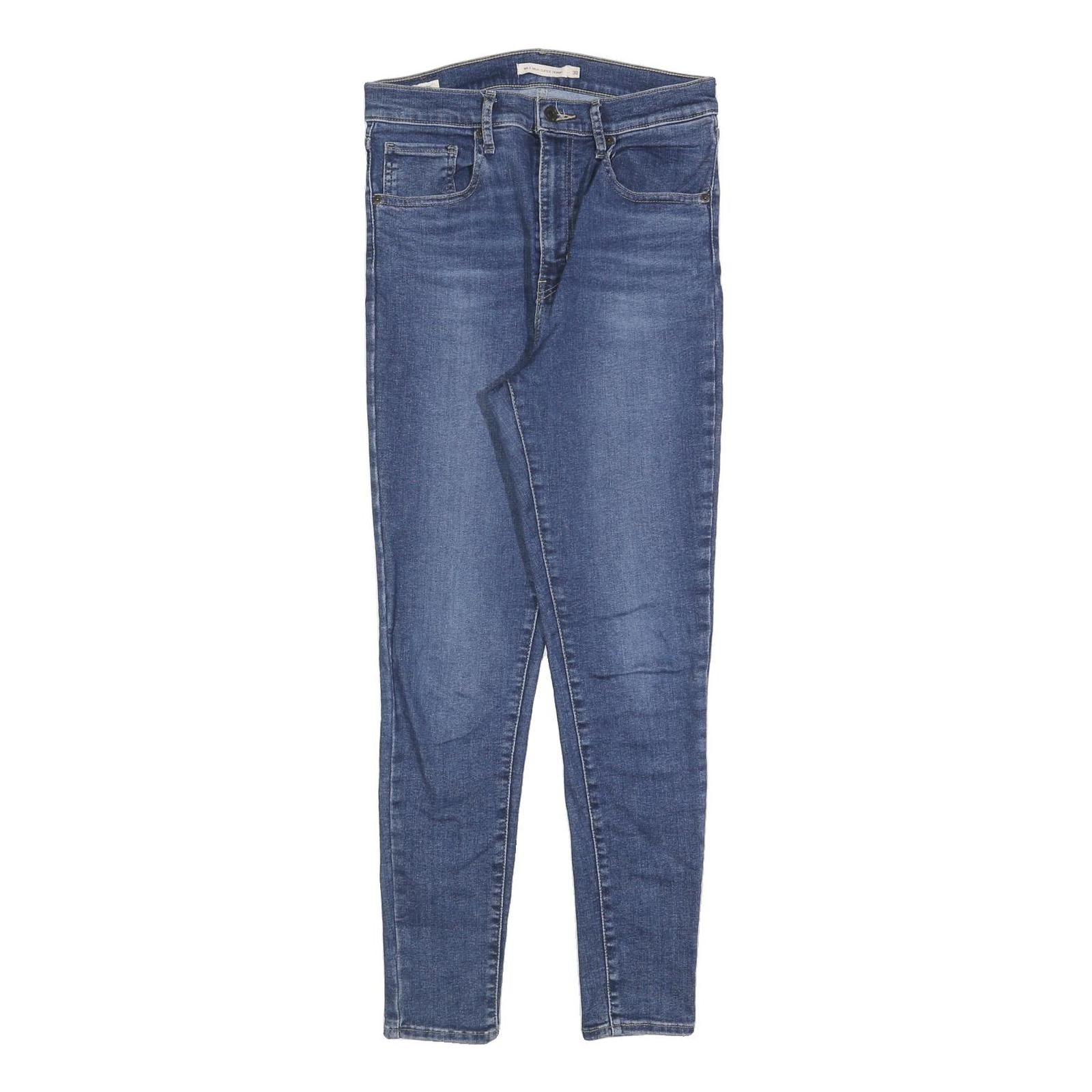 LEVI'S Womens Slim Blue Skinny Denim Light W30 L28 Zip Cotton Blend Jeans