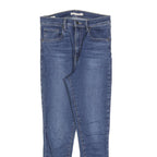 LEVI'S Womens Slim Blue Skinny Denim Light W30 L28 Zip Cotton Blend Jeans