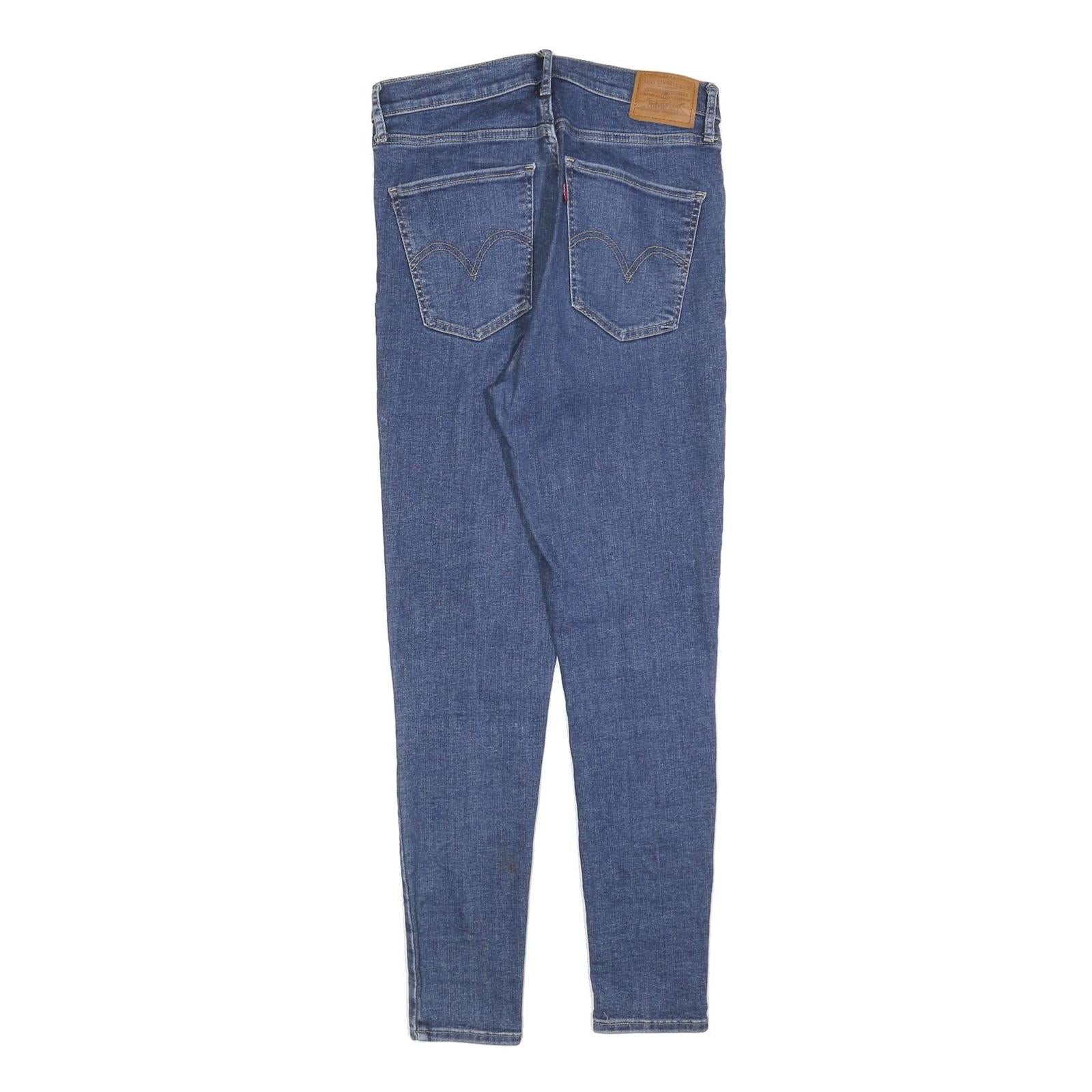 LEVI'S Womens Slim Blue Skinny Denim Light W30 L28 Zip Cotton Blend Jeans