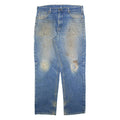 CARHARTT Mens Jeans Blue Relaxed Straight W38 L34