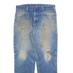 CARHARTT Mens Jeans Blue Relaxed Straight W38 L34