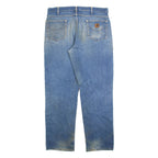 CARHARTT Mens Jeans Blue Relaxed Straight W38 L34