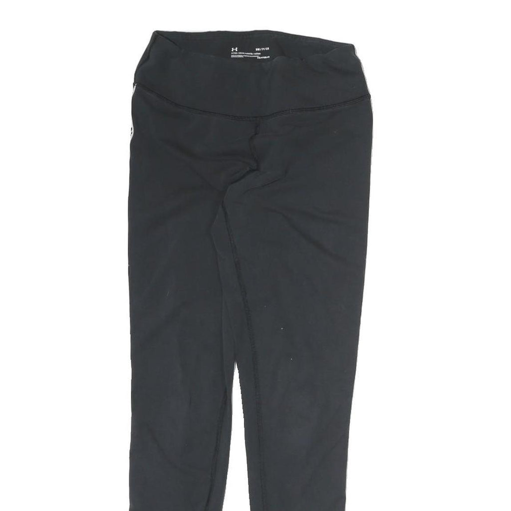 UNDER ARMOUR Womens Black Joggers S W26 Logo Stripe Slim Fit