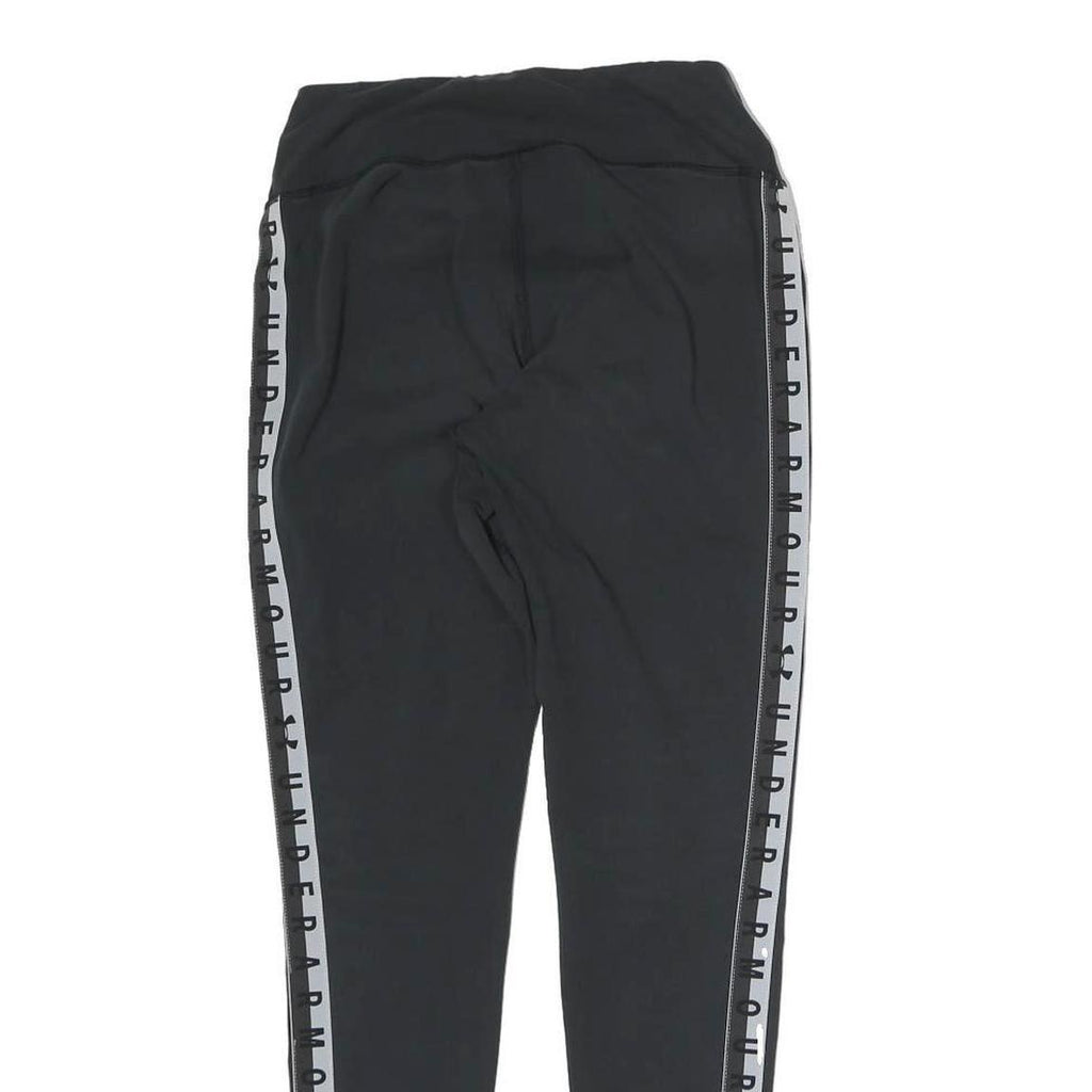 UNDER ARMOUR Womens Black Joggers S W26 Logo Stripe Slim Fit