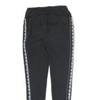 UNDER ARMOUR Womens Black Joggers S W26 Logo Stripe Slim Fit