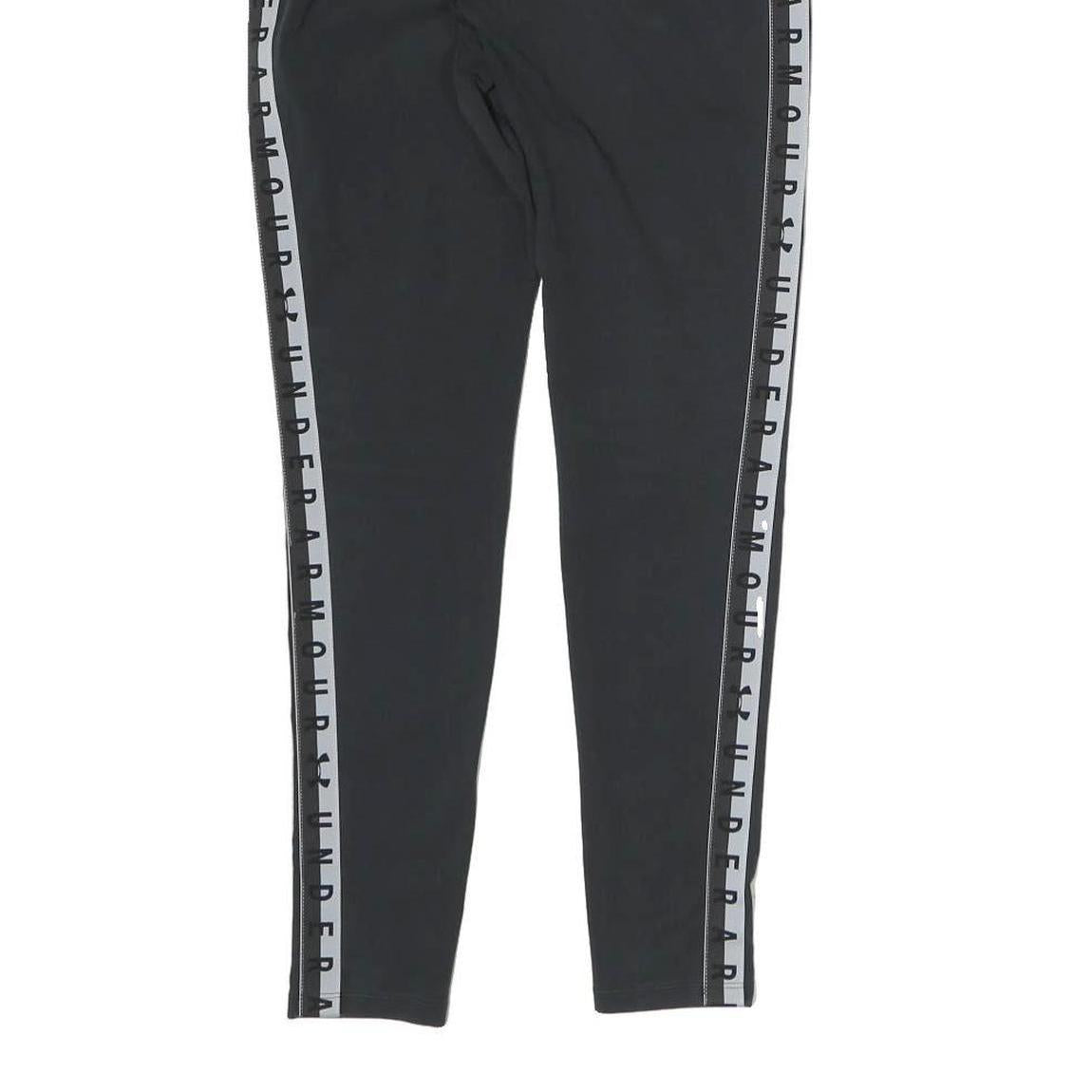 UNDER ARMOUR Womens Black Joggers S W26 Logo Stripe Slim Fit