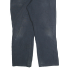 DICKIES Mens Navy Blue Regular Fit Straight Leg Trousers W36 L30 Cotton Blend