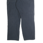 DICKIES Mens Navy Blue Regular Fit Straight Leg Trousers W36 L30 Cotton Blend