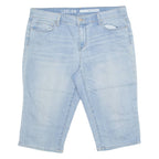 DKNY Womens Denim Shorts Blue UK 12 W36