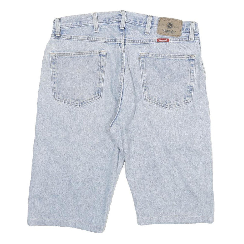 WRANGLER Mens Denim Blue Casual Shorts XL W34 Cotton Blend Classic Fit