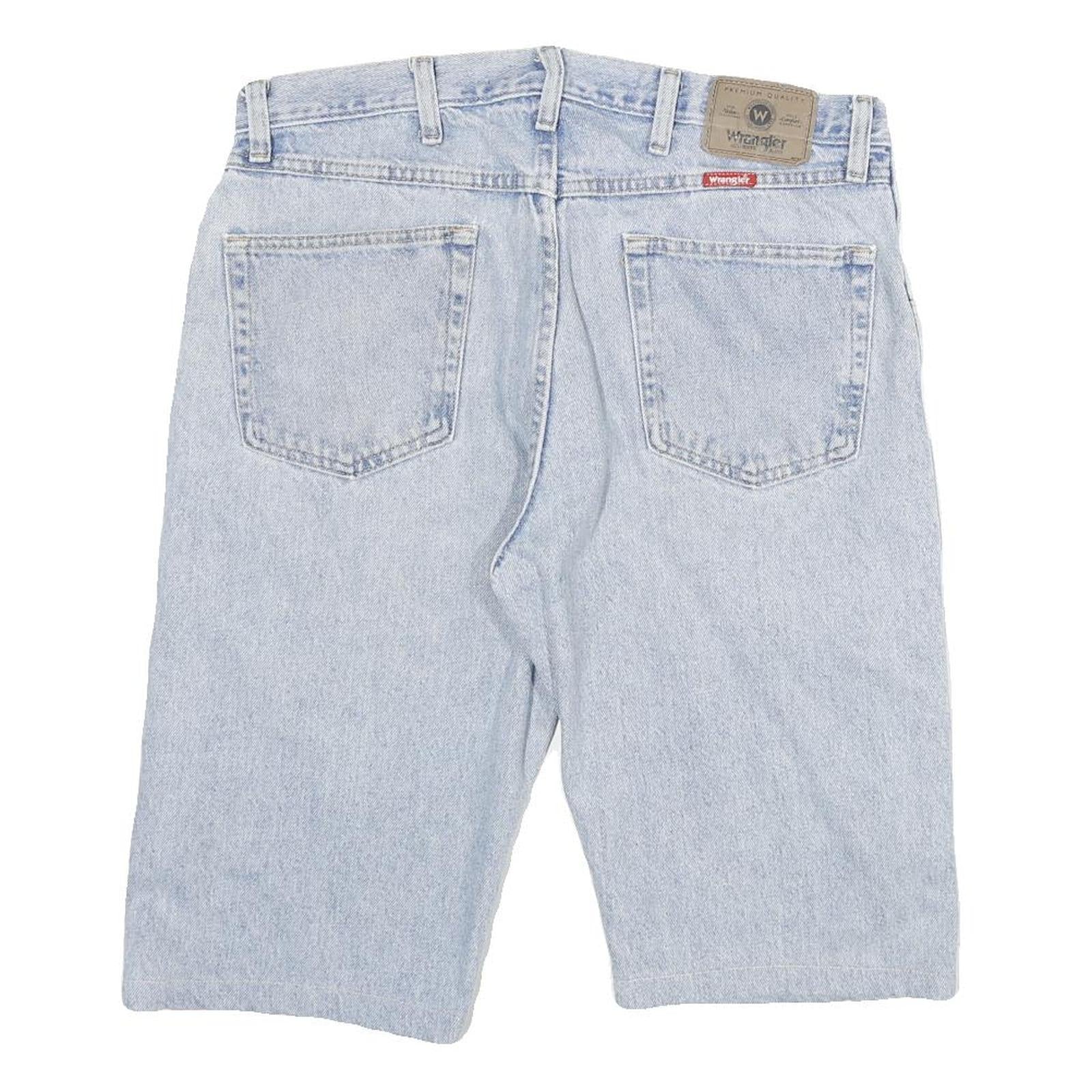 WRANGLER Mens Denim Blue Casual Shorts XL W34 Cotton Blend Classic Fit