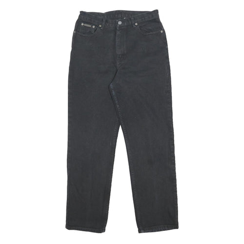 CALVIN KLEIN JEANS Womens Regular Black Denim W29 L30 Classic Cotton Zip Pockets
