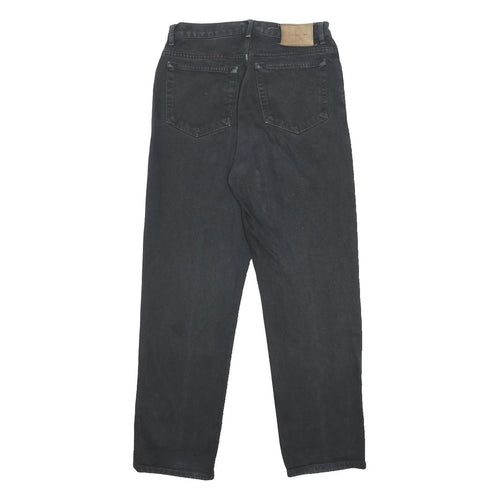 CALVIN KLEIN JEANS Womens Regular Black Denim W29 L30 Classic Cotton Zip Pockets