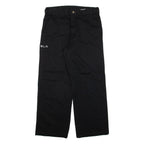 DICKIES Womens Trousers Black Relaxed Straight W30 L27