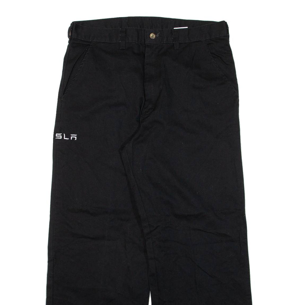 DICKIES Womens Trousers Black Relaxed Straight W30 L27
