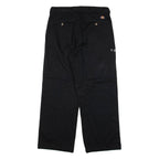 DICKIES Womens Trousers Black Relaxed Straight W30 L27