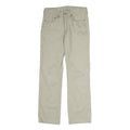 LEVI'S Mens Cotton Beige Regular Straight Trousers W30 L30 Zip Closure Classic