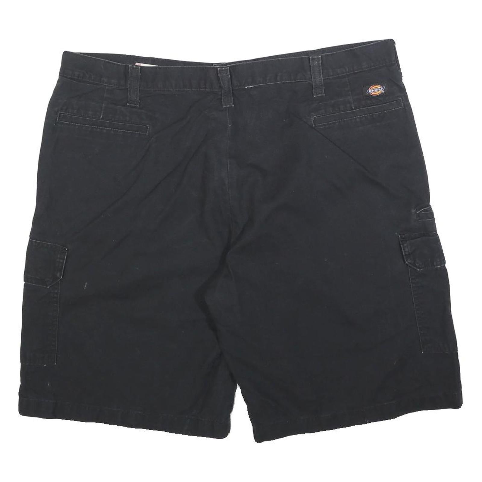 DICKIES Mens Cargo Shorts Black XL W40 Cotton Blend Casual Workwear