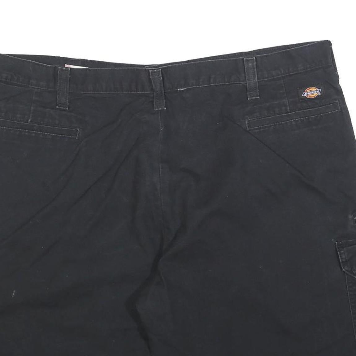 DICKIES Mens Cargo Shorts Black XL W40 Cotton Blend Casual Workwear