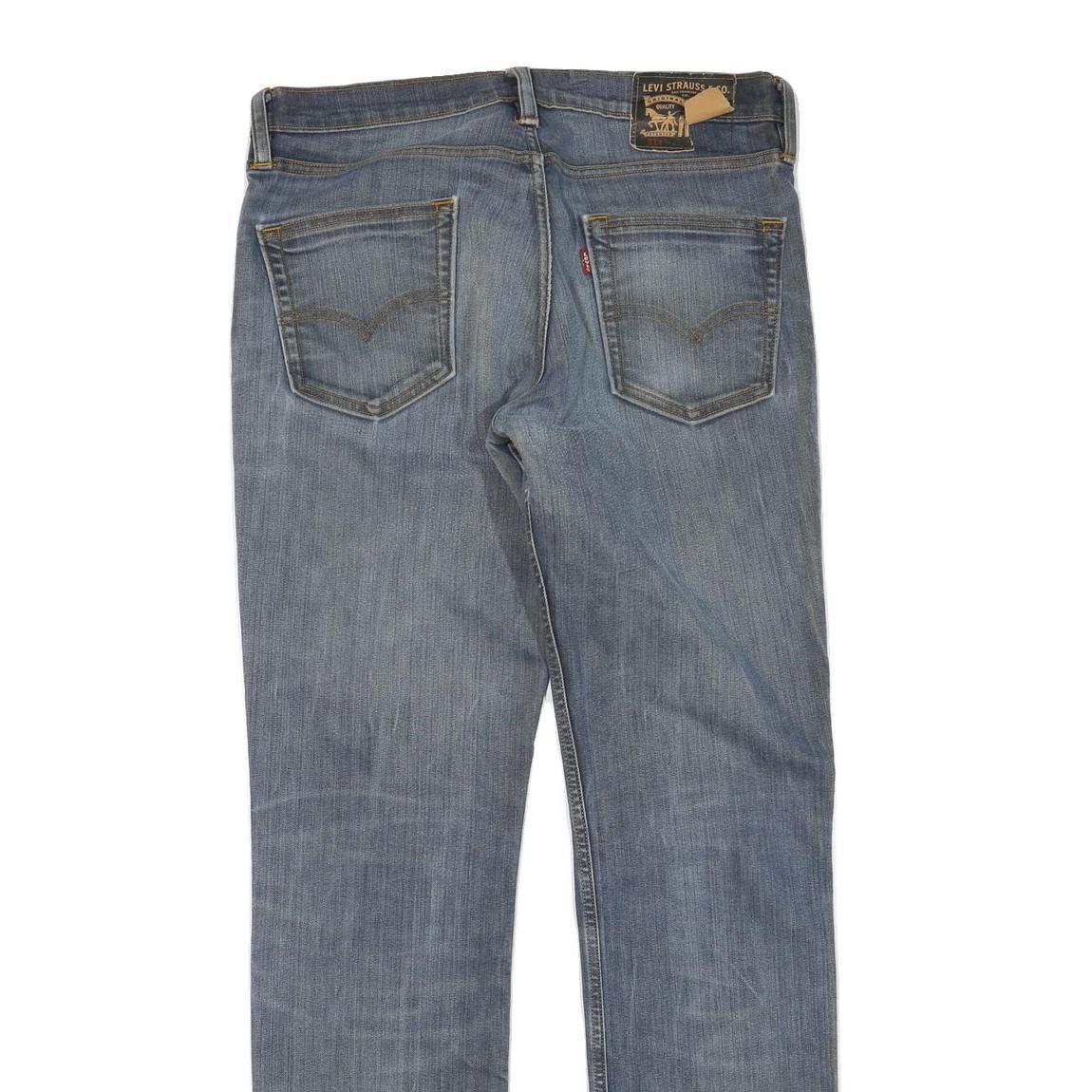 LEVI'S 511 Slim Womens Jeans Blue Regular Slim Denim Medium W34 L32 Classic Fit