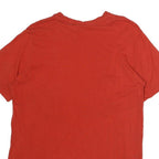 ADIDAS Mens Red Crew Neck T-Shirt XL Cotton Casual Sportswear