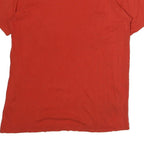 ADIDAS Mens Red Crew Neck T-Shirt XL Cotton Casual Sportswear