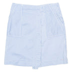TOMMY HILFIGER Womens Straight Skirt Blue Knee Length Striped UK 8
