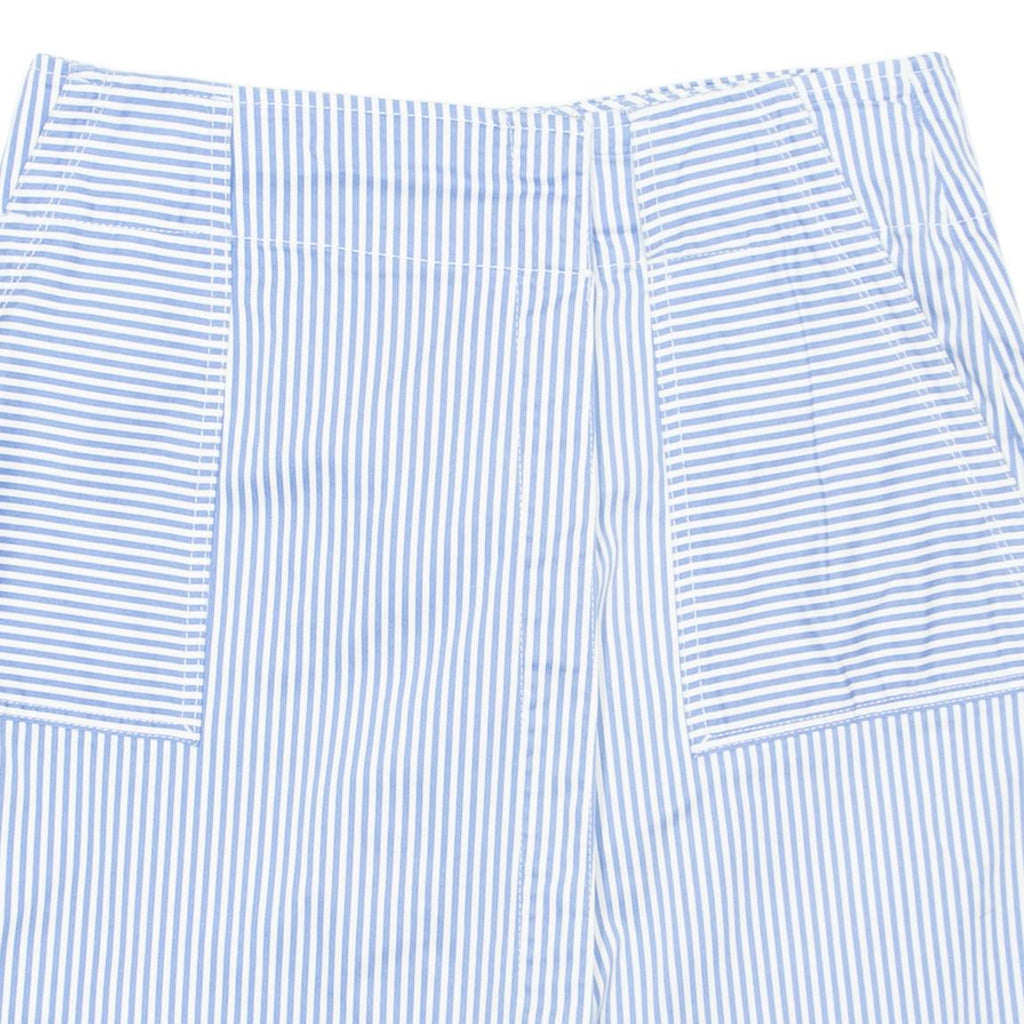 TOMMY HILFIGER Womens Straight Skirt Blue Knee Length Striped UK 8