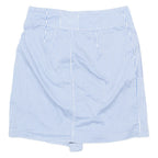 TOMMY HILFIGER Womens Straight Skirt Blue Knee Length Striped UK 8