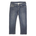 TRUE RELIGION Womens Jeans Blue Regular Straight Denim Medium W30 L25 Authentic