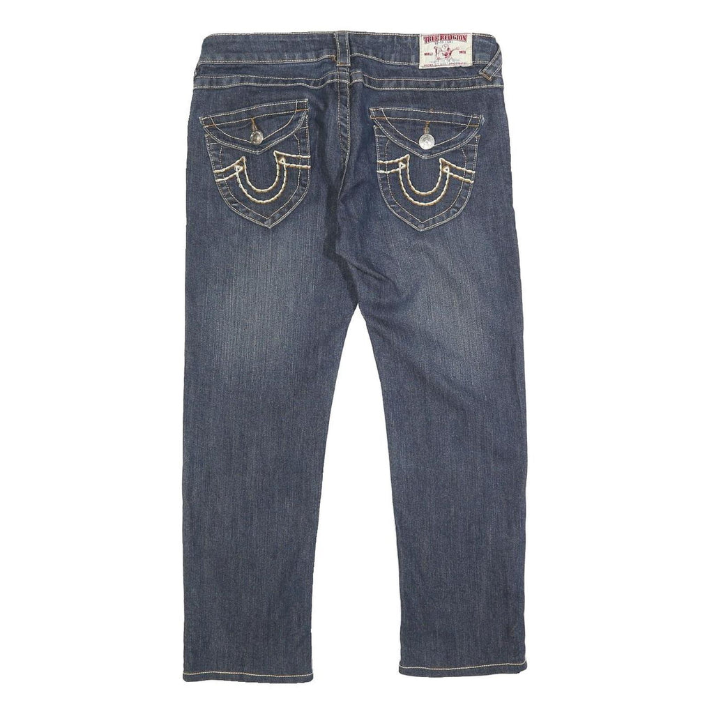 TRUE RELIGION Womens Jeans Blue Regular Straight Denim Medium W30 L25 Authentic