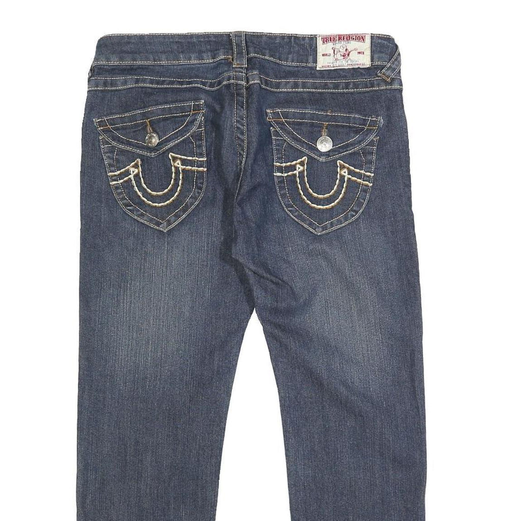 TRUE RELIGION Womens Jeans Blue Regular Straight Denim Medium W30 L25 Authentic