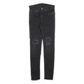 LEVI'S 519 Mens Slim Skinny Denim Black W28 L30 Distressed Stretch Cotton