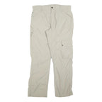 SALEWA Womens Regular Fit Beige Lightweight Polyester Blend Trousers W34 L32