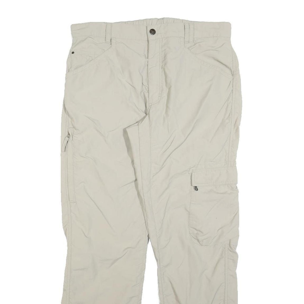 SALEWA Womens Regular Fit Beige Lightweight Polyester Blend Trousers W34 L32