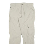 SALEWA Womens Regular Fit Beige Lightweight Polyester Blend Trousers W34 L32