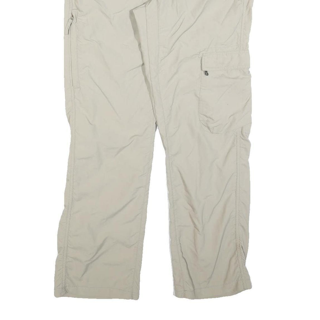 SALEWA Womens Regular Fit Beige Lightweight Polyester Blend Trousers W34 L32